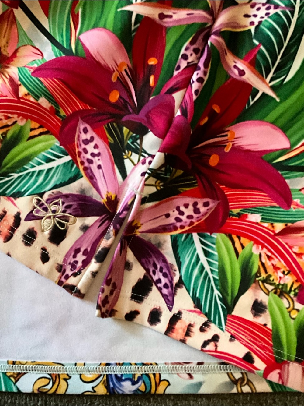 NWOT Johnny Was racer back floral jungle print dress XL - Picture 10 of 13